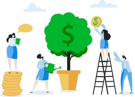 Grow your business illustration